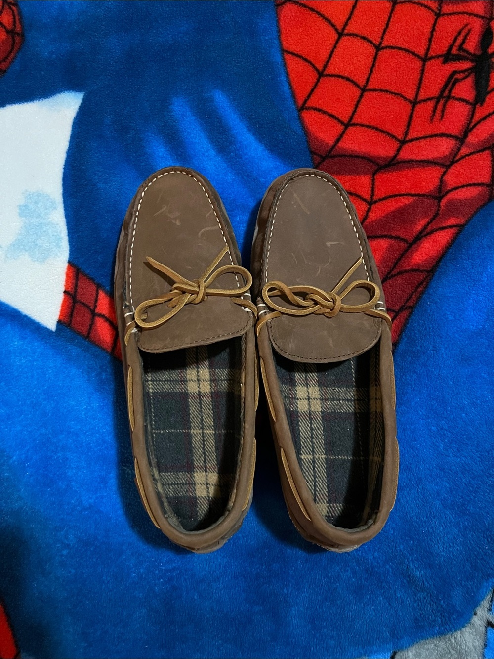 L.L Bean Men’s leather bedroom slippers size 10